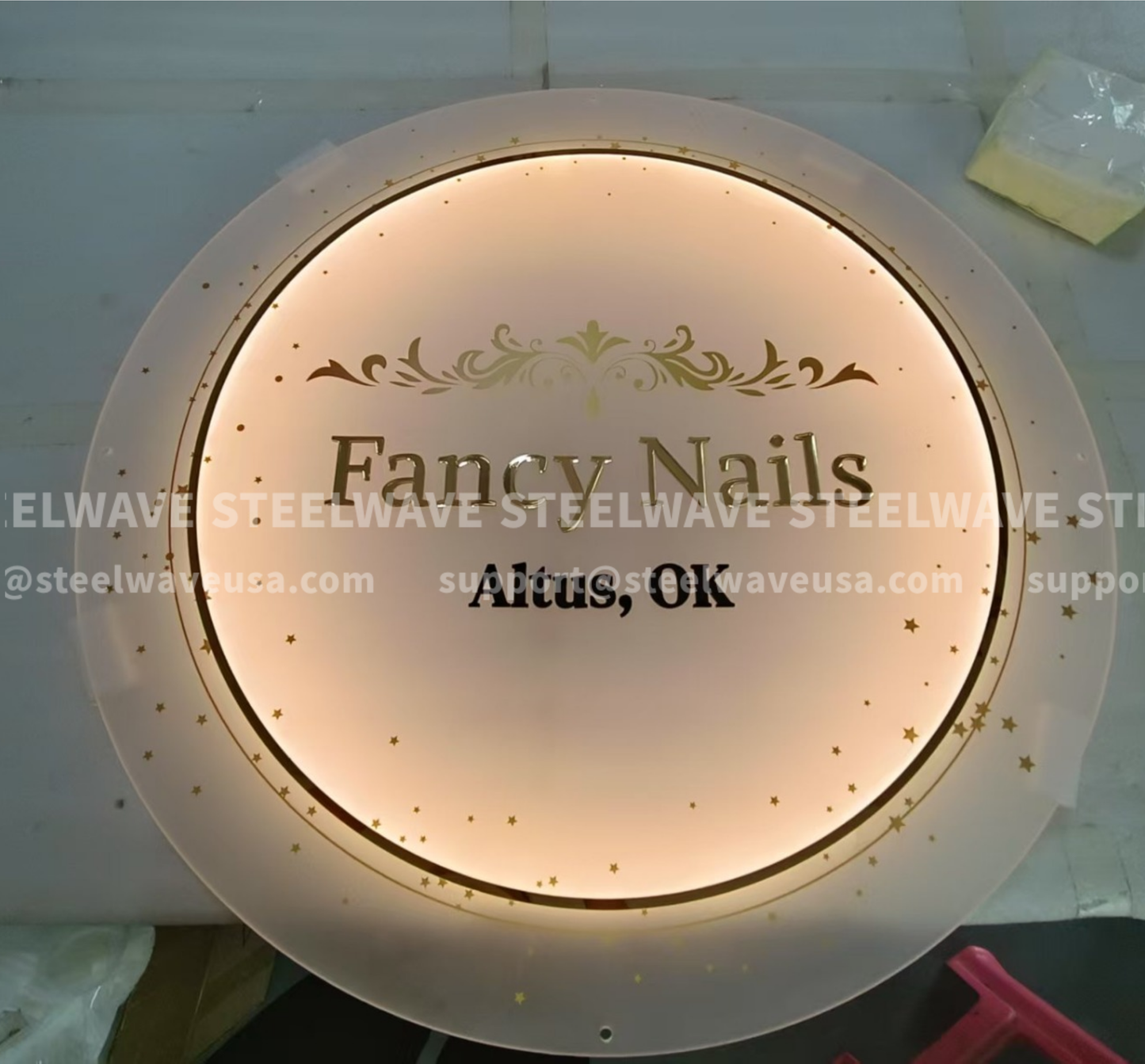Acrylic board sign