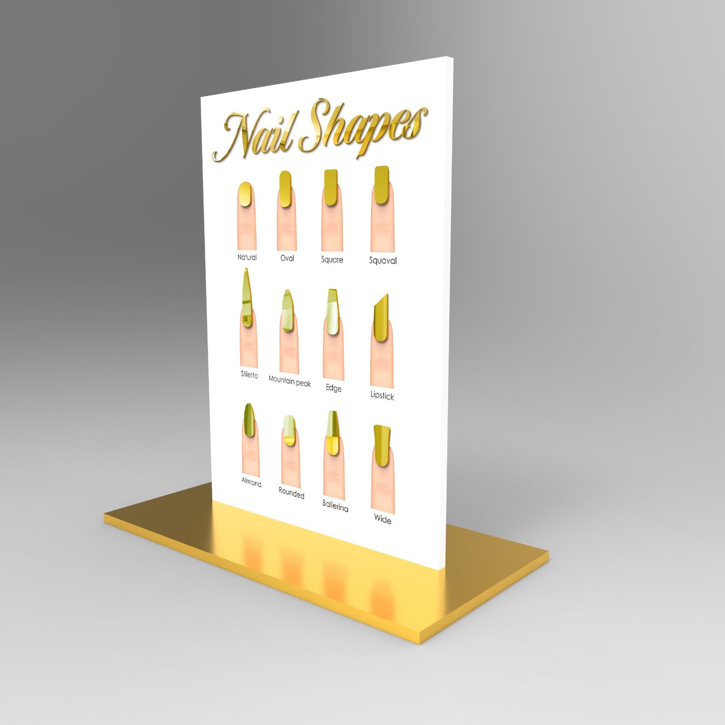 Nail Shapes display