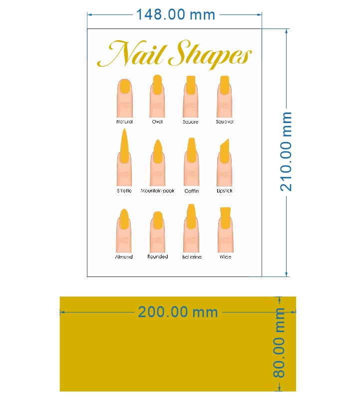 Nail Shapes display