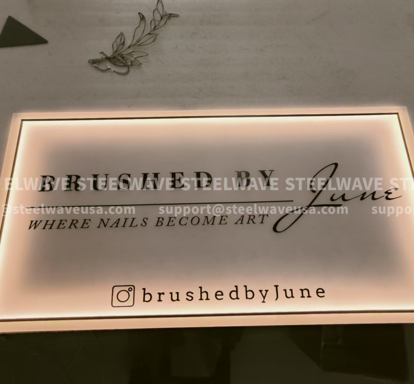 Acrylic board sign